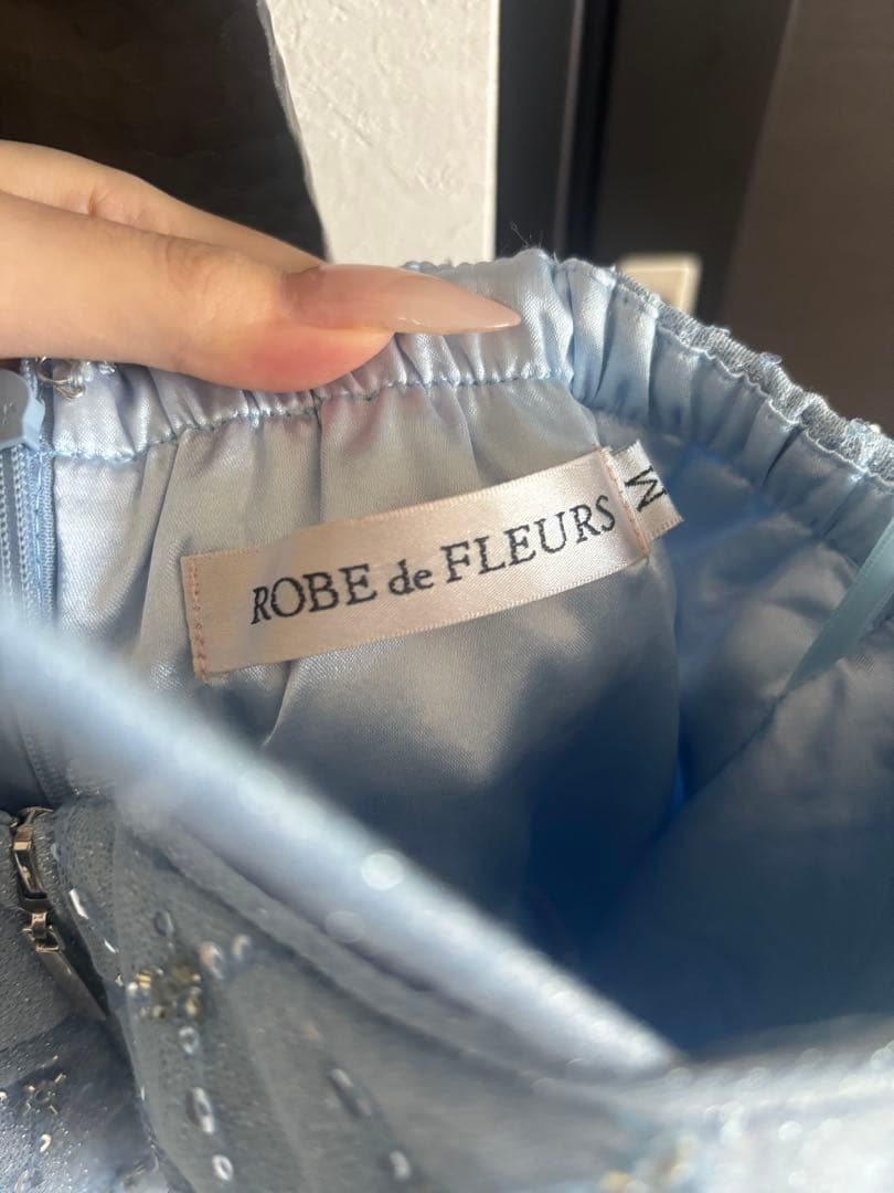 robe de fleurs ミニドレス