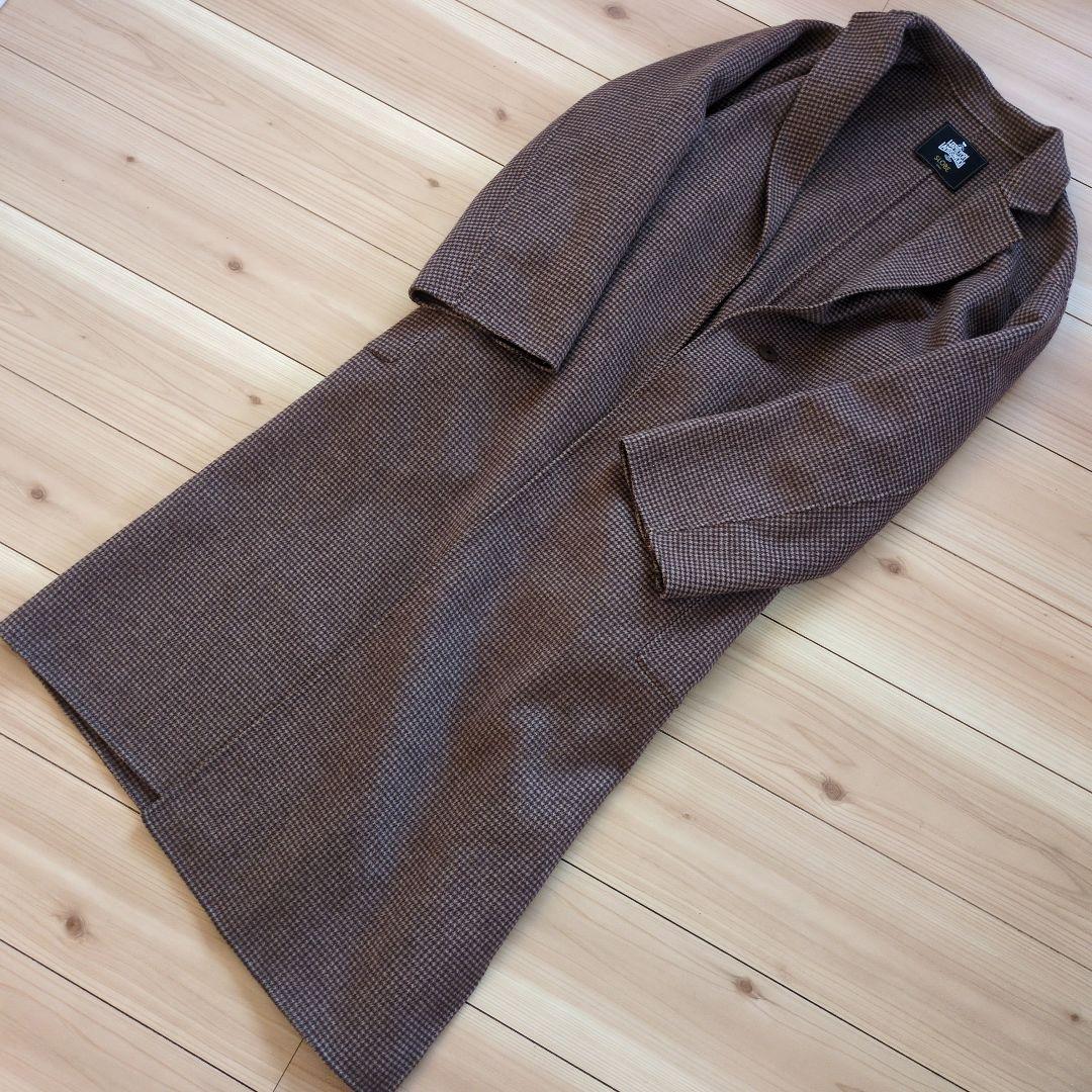 みぅ様　美品　スローブイエナ HAMILTON ダブルフェイスウールロングコート