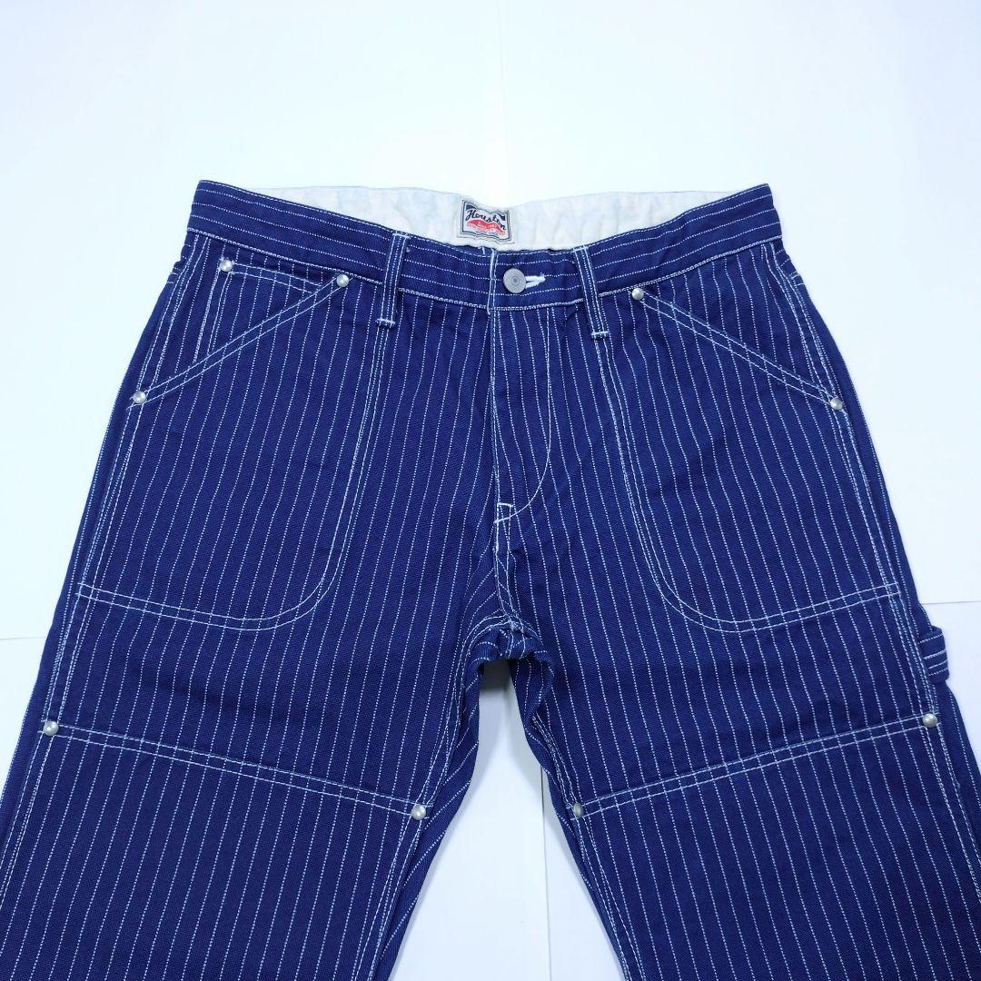 HOUSTON×BILLVAN 別注 ウォバッシュ ストライプ ダブルニー３０Ｒ