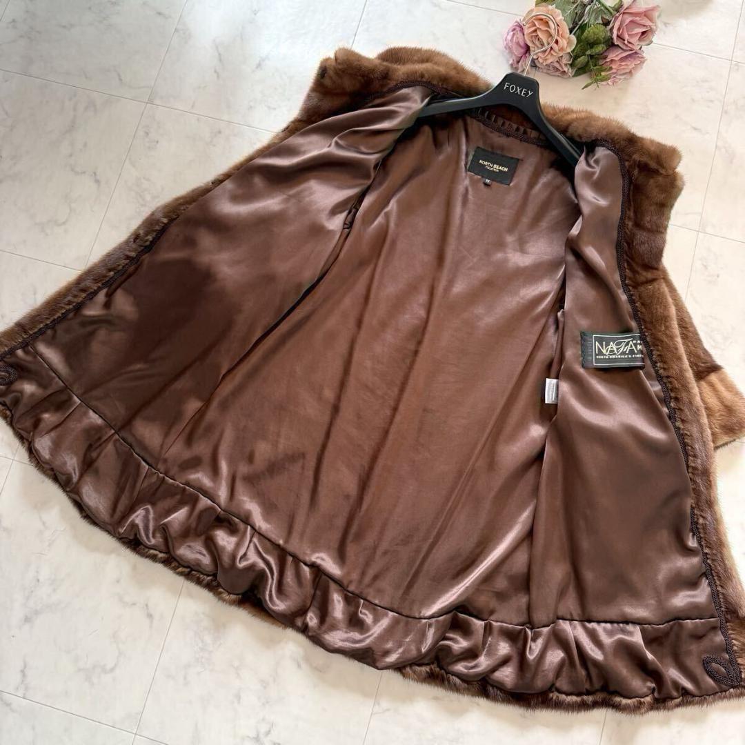 近年モデル★デミバフミク フレア ファーコートノースビーチ NAFA 5星 軽量