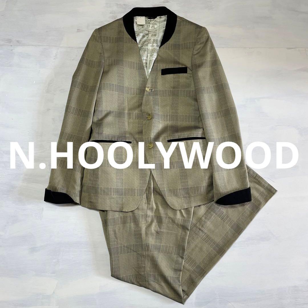 N.HOOLYWOOD 高級感のある　総柄　セットアップ　スーツ