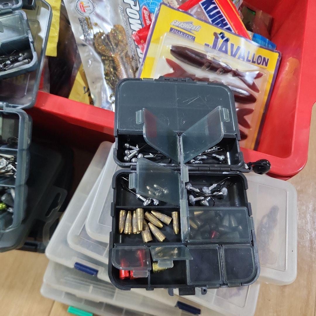バス釣り引退　ワーム　フック　シンカー　ジグヘッド　まとめ売り★