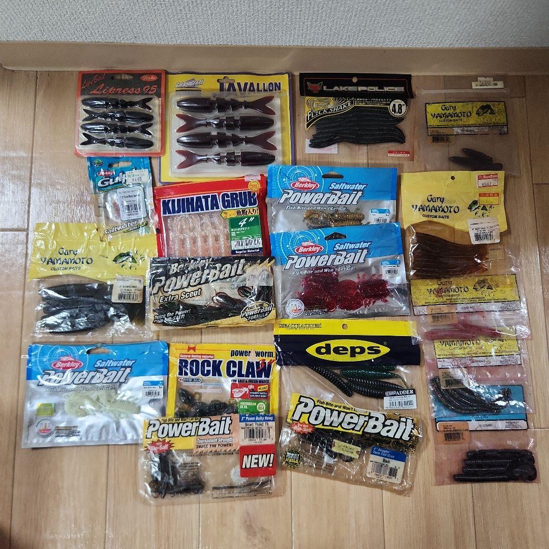 バス釣り引退　ワーム　フック　シンカー　ジグヘッド　まとめ売り★