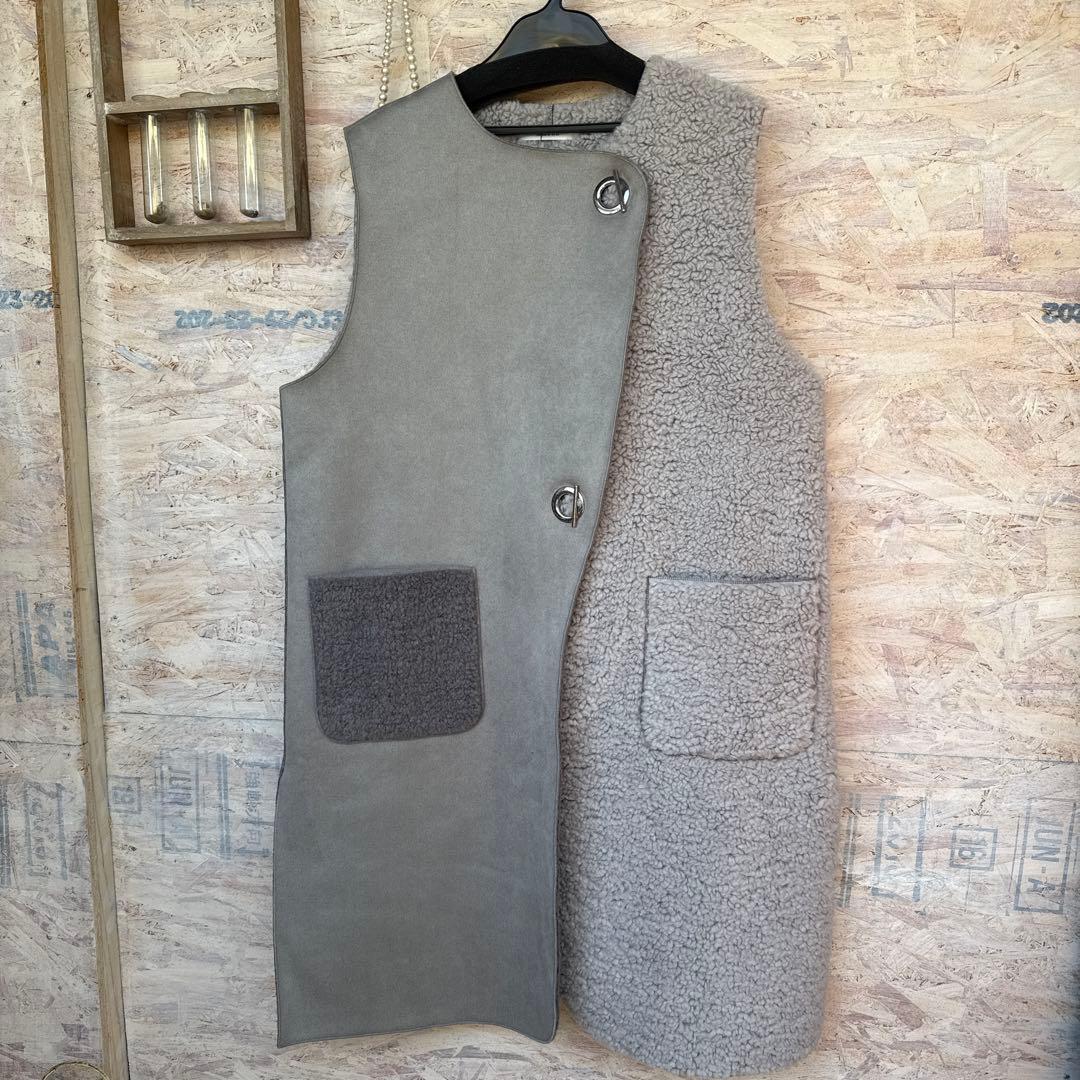 なたは様 新品未使用 スコットクラブ購入ファースエード風 ノースリーブベスト