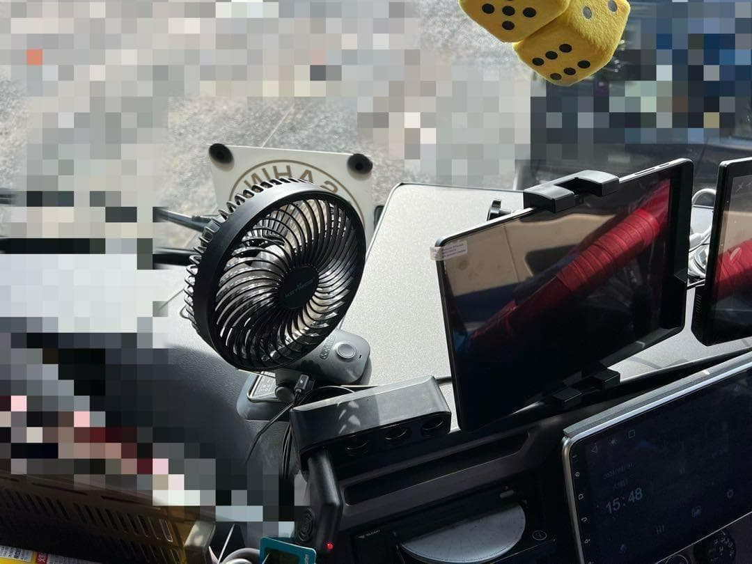 UD クオン 専用 フロント テーブル B type　ゴム製ガード付き