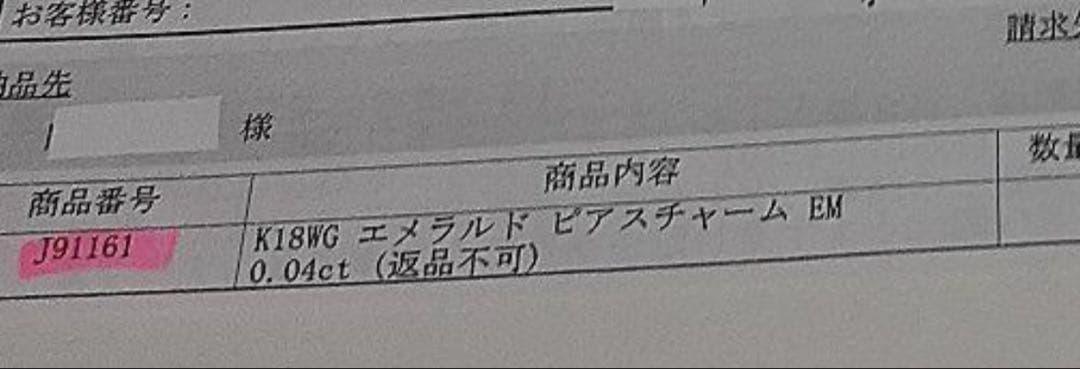 GSTV チャーム18K エメラルド ピアス ピアリング