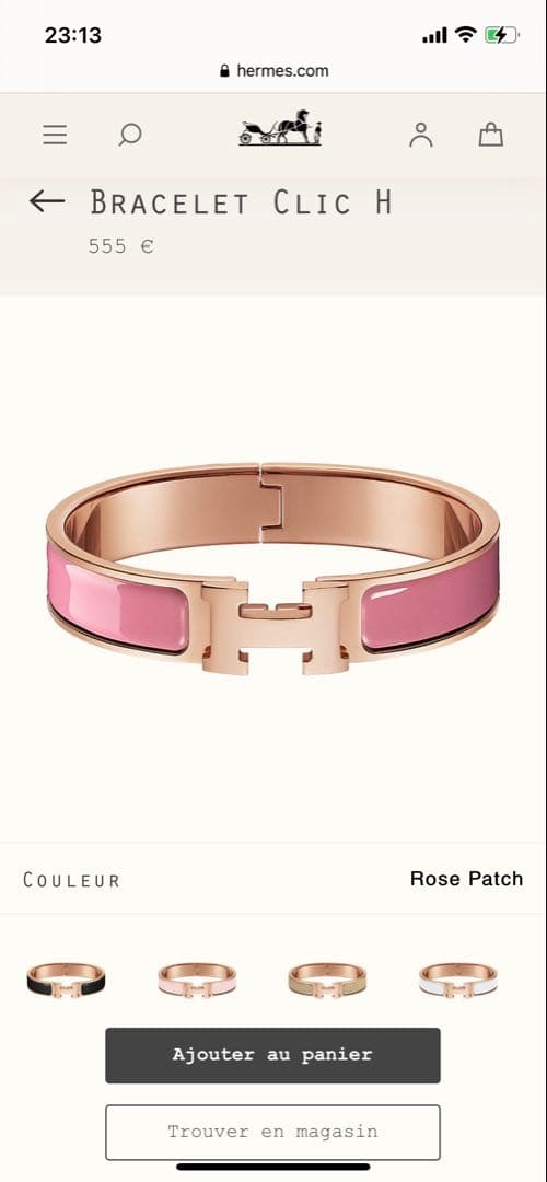 エルメス＊クリックH＊バングル＊ピンクゴールド＊ブレスレット