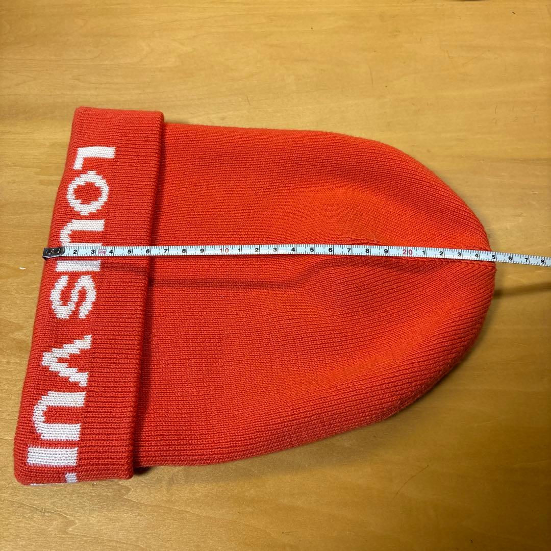 LOUIS VUITTON ルイヴィトン オレンジ ニット帽 LVCUP