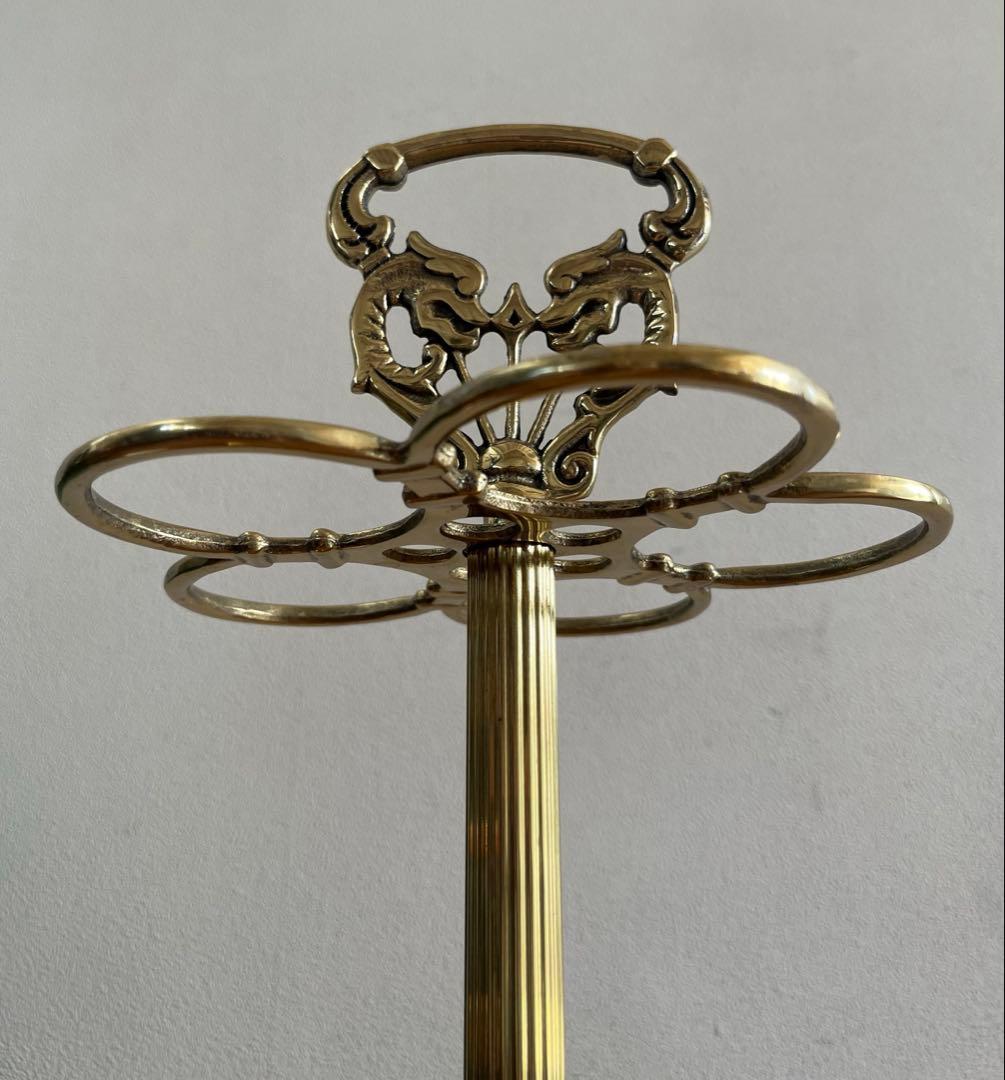 アンティーク調　傘立て　真鍮　モダン　イタリア　アンブレラスタンド　ビクトリアン