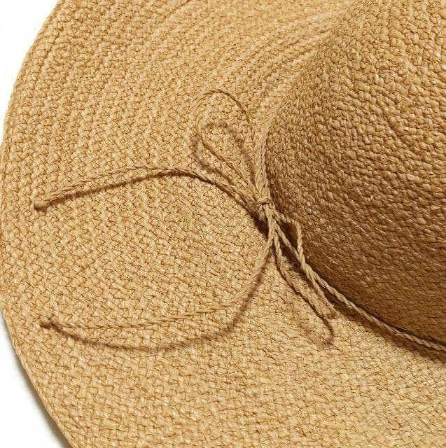 美品★ヘレンカミンスキー★Cali ラフィアハット ゴールド ビジュー レア