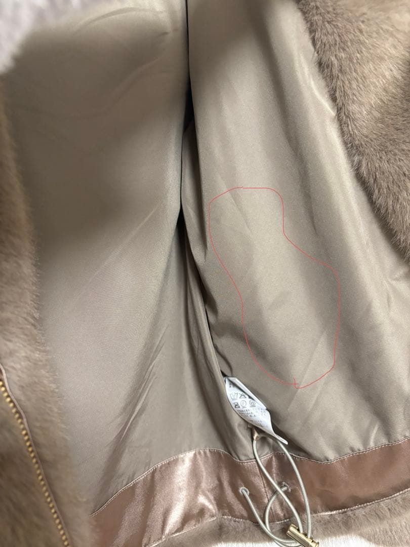 SLOBE IENA FAKEファーフードブルゾン　ベージュ　完売