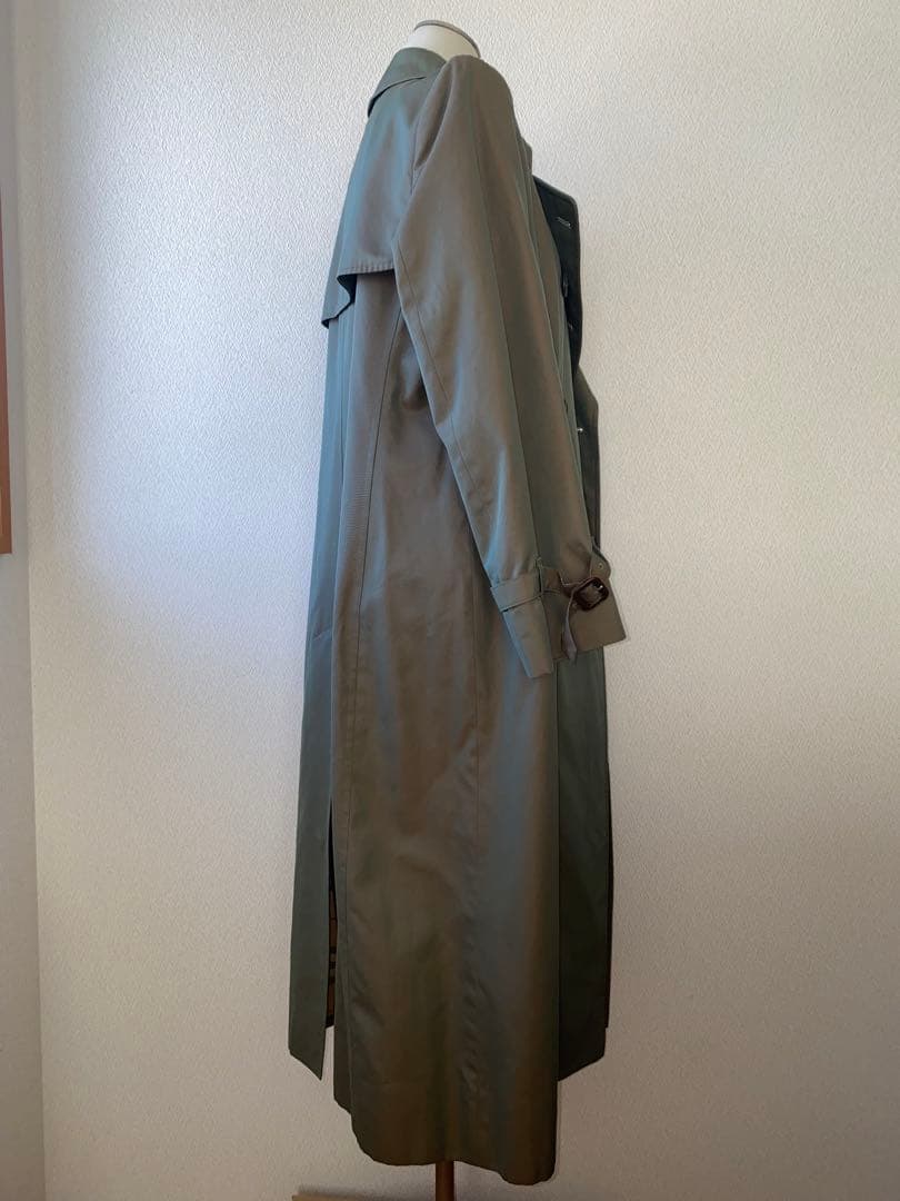 美品 Burberry トレンチコート ヴィンテージ 玉むし色 カーキ