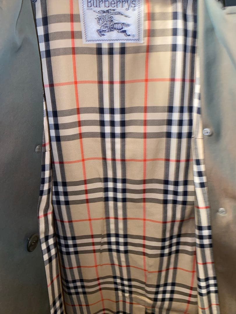 美品 Burberry トレンチコート ヴィンテージ 玉むし色 カーキ