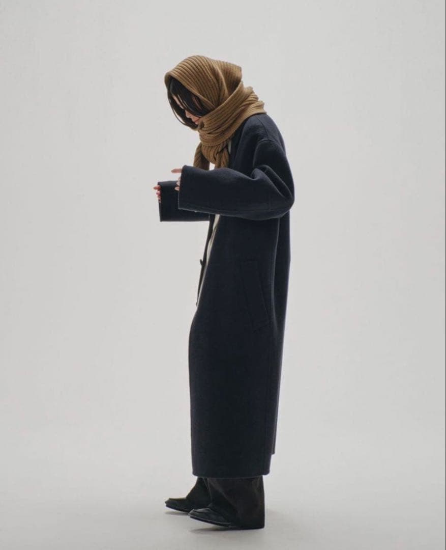 TODAYFUL Rib Knit Muffler キャメル