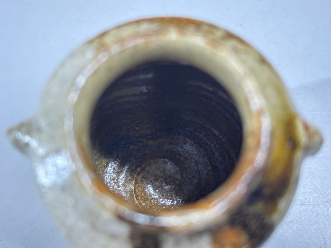 『加藤光右衛門』造 美濃伊賀茶入 山十窯 共箱 仕覆 茶道具