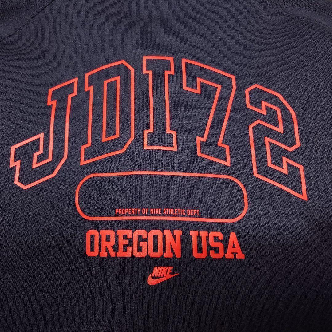 00s NIKE　両面ビッグプリント　スウェットスタジャン　ゴツナイキ　カマボコ