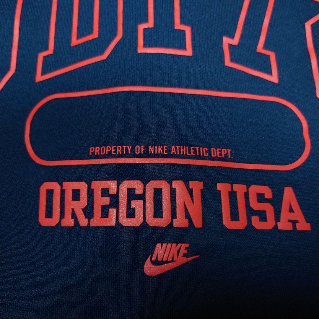 00s NIKE　両面ビッグプリント　スウェットスタジャン　ゴツナイキ　カマボコ