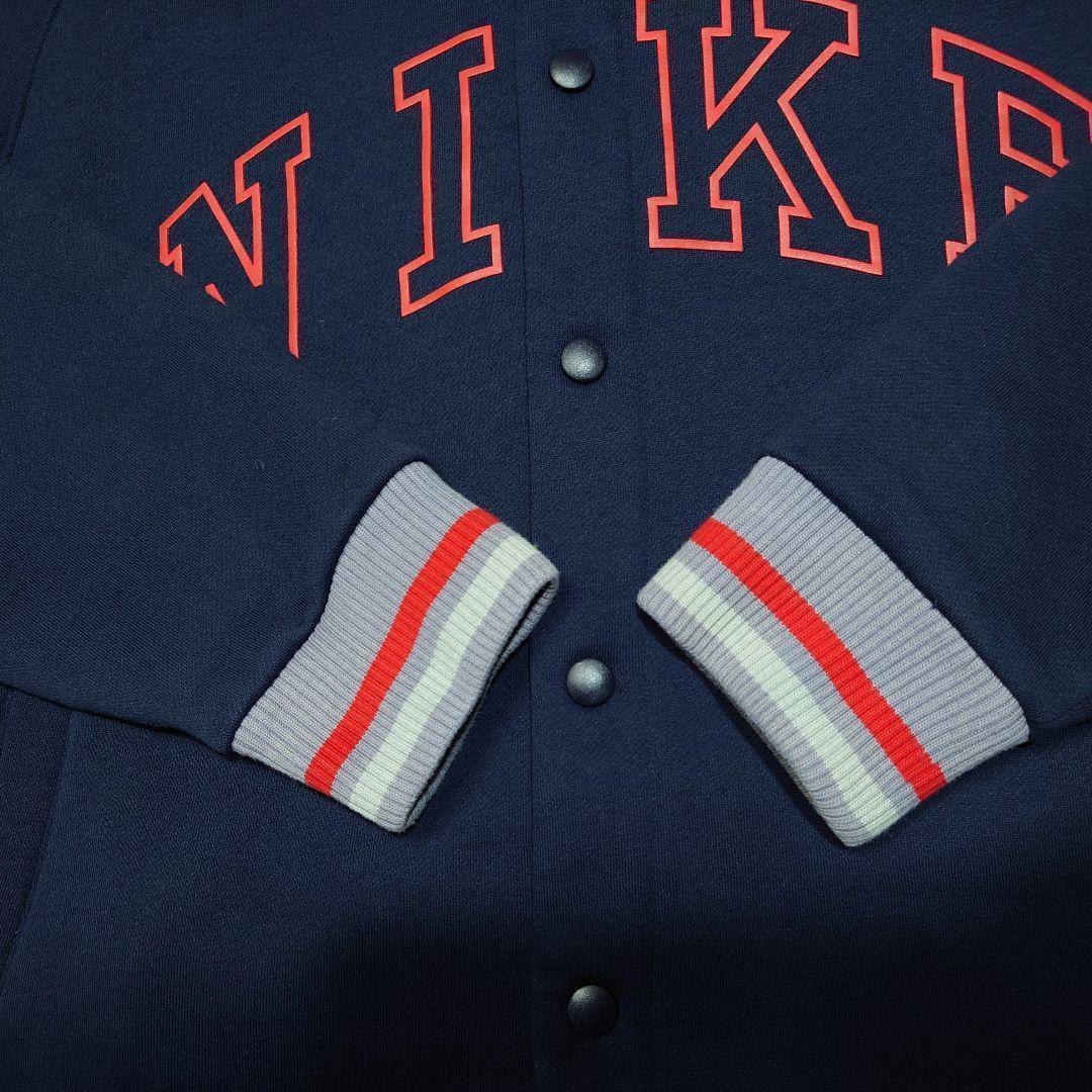 00s NIKE　両面ビッグプリント　スウェットスタジャン　ゴツナイキ　カマボコ