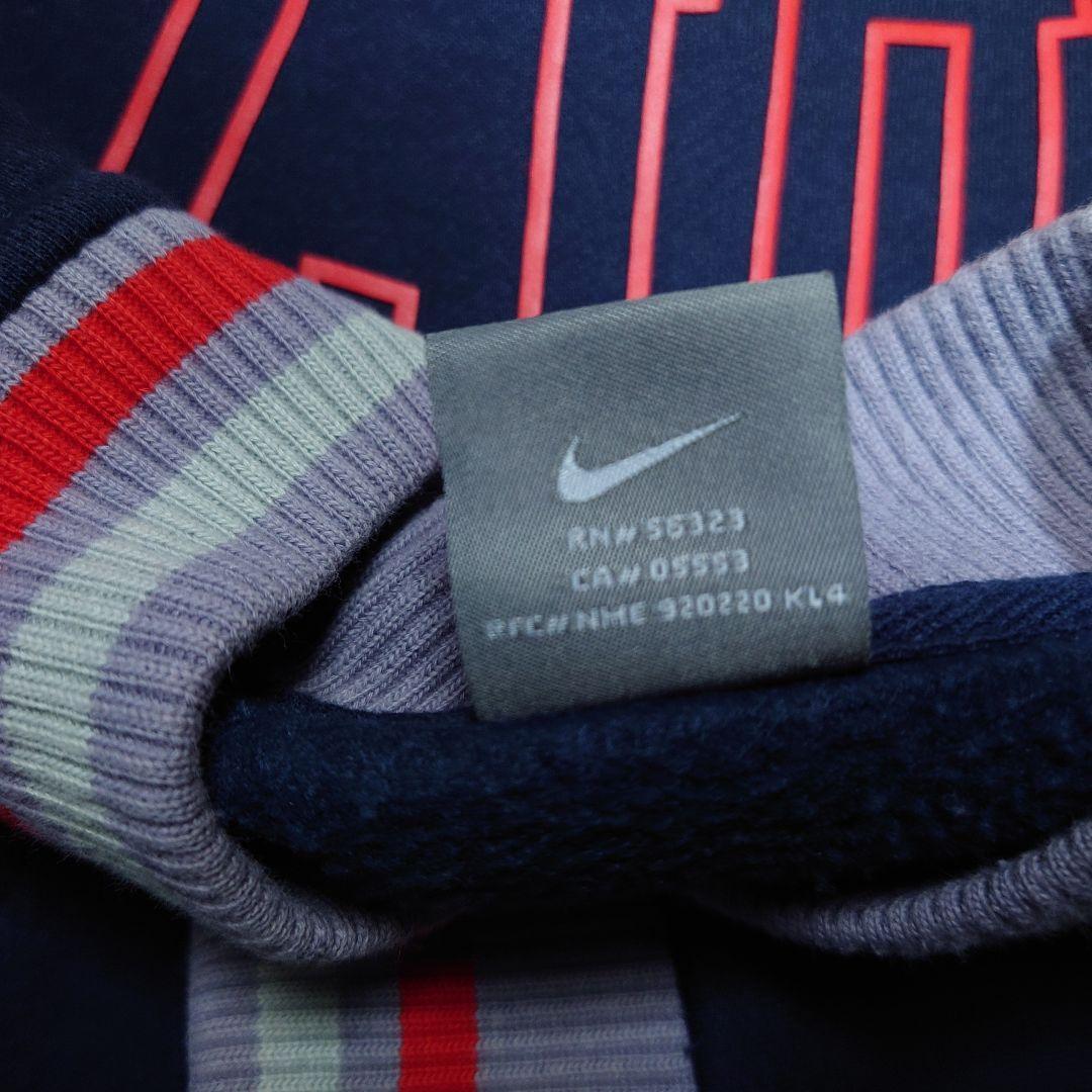 00s NIKE　両面ビッグプリント　スウェットスタジャン　ゴツナイキ　カマボコ