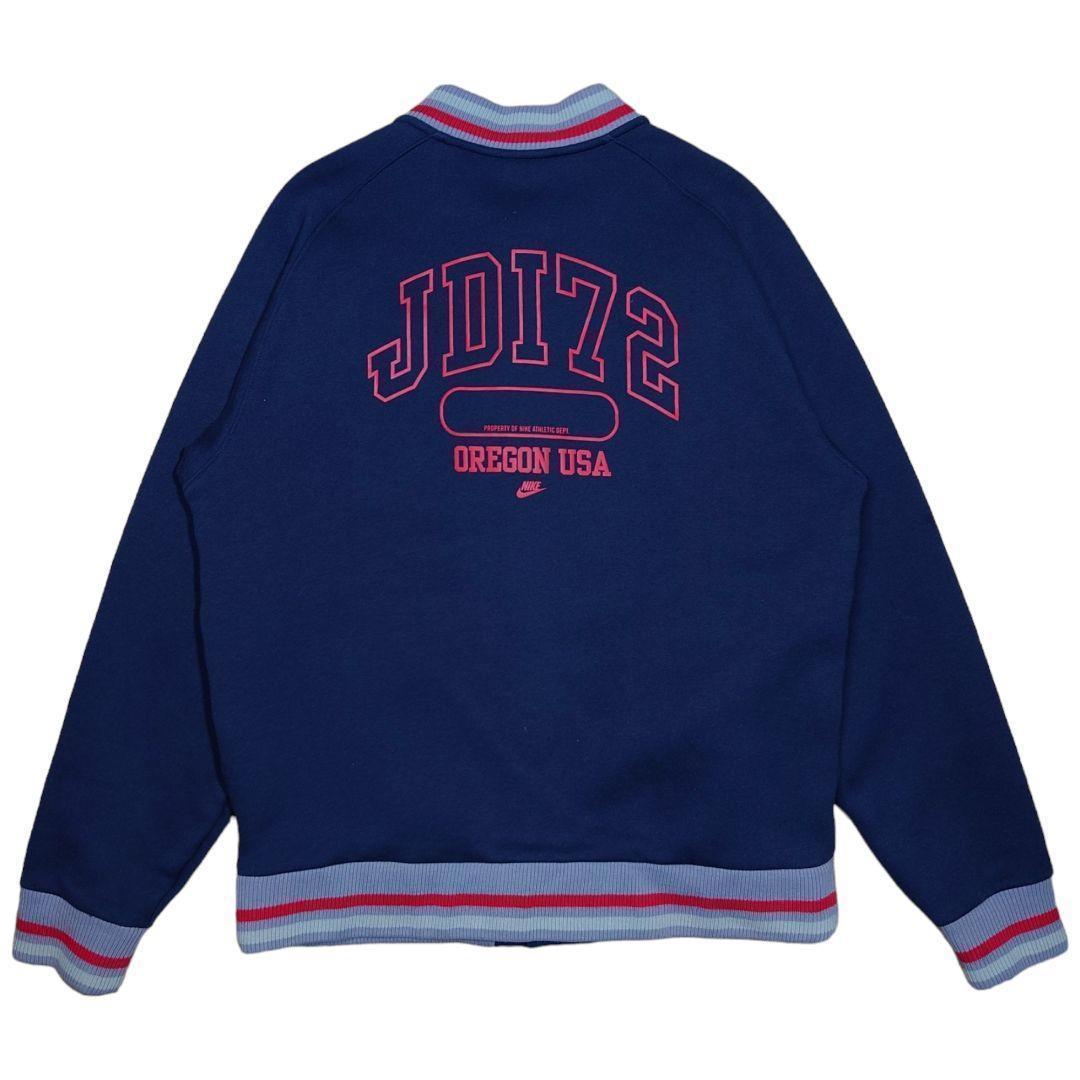 00s NIKE　両面ビッグプリント　スウェットスタジャン　ゴツナイキ　カマボコ
