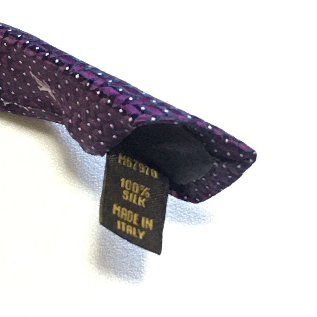 未使用級 ルイヴィトン Louis Vuitton ネクタイ パープル LV柄