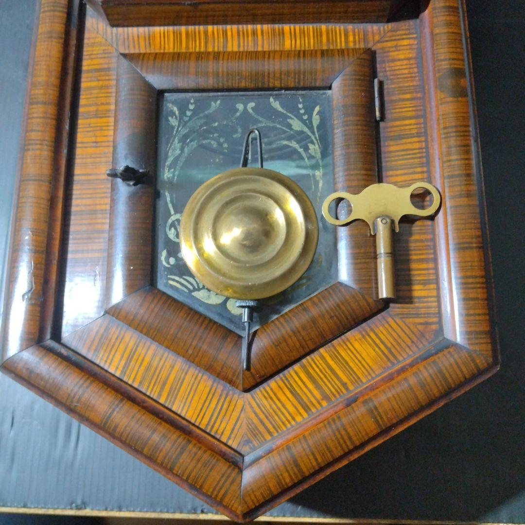 値下！精工舎SEIKO 大正五年八角形振り子時計 分解簡易整備注油済 動作良好品