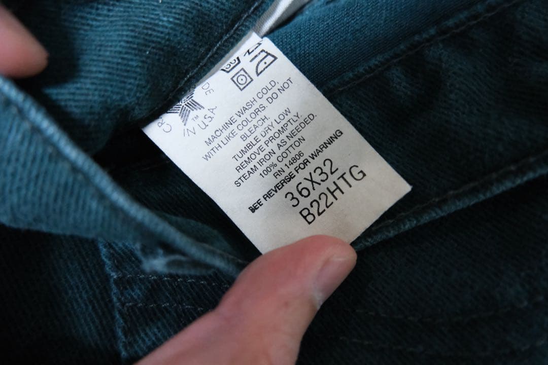 星タグ Carhartt ワークパンツ 36x32 HTG B22