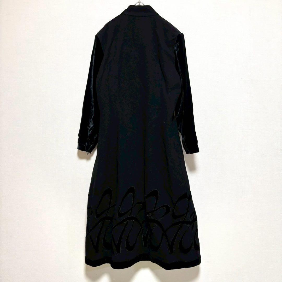 HIROKO KOSHINO ロングコート 黒 ブラック 9 アウター 上品