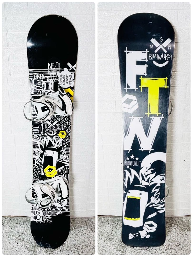 【初心者おすすめ】 FTWO TNT53 スノーボード セット 153cm
