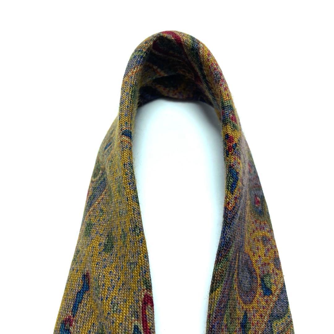 【極美品】ETRO ネクタイ 新品同様 ウール 超希少品 ペイズリー 本場 レア