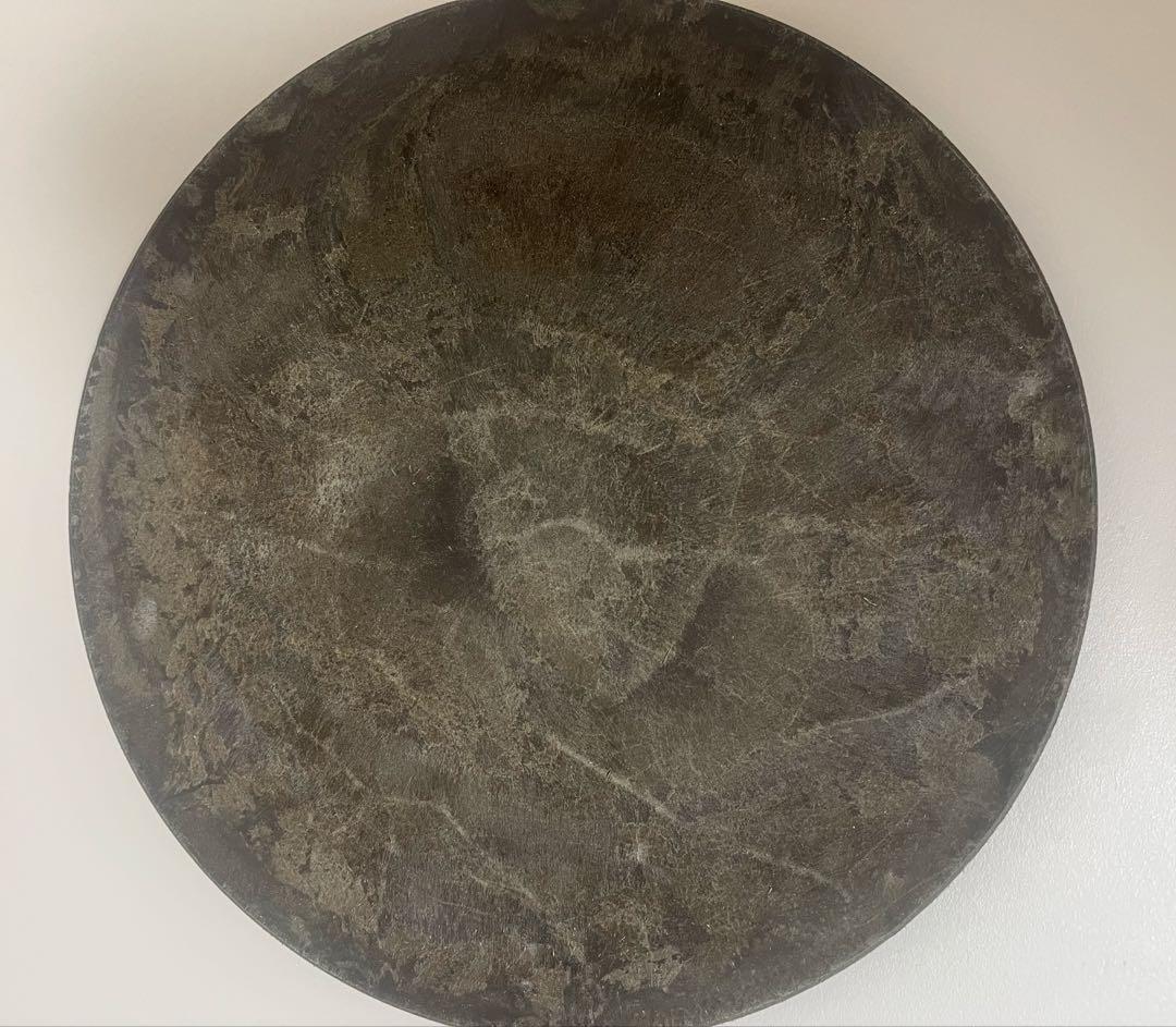 【難あり】ARAS エイラス 大皿ウェーブ 4枚セット 杉皮ブラック