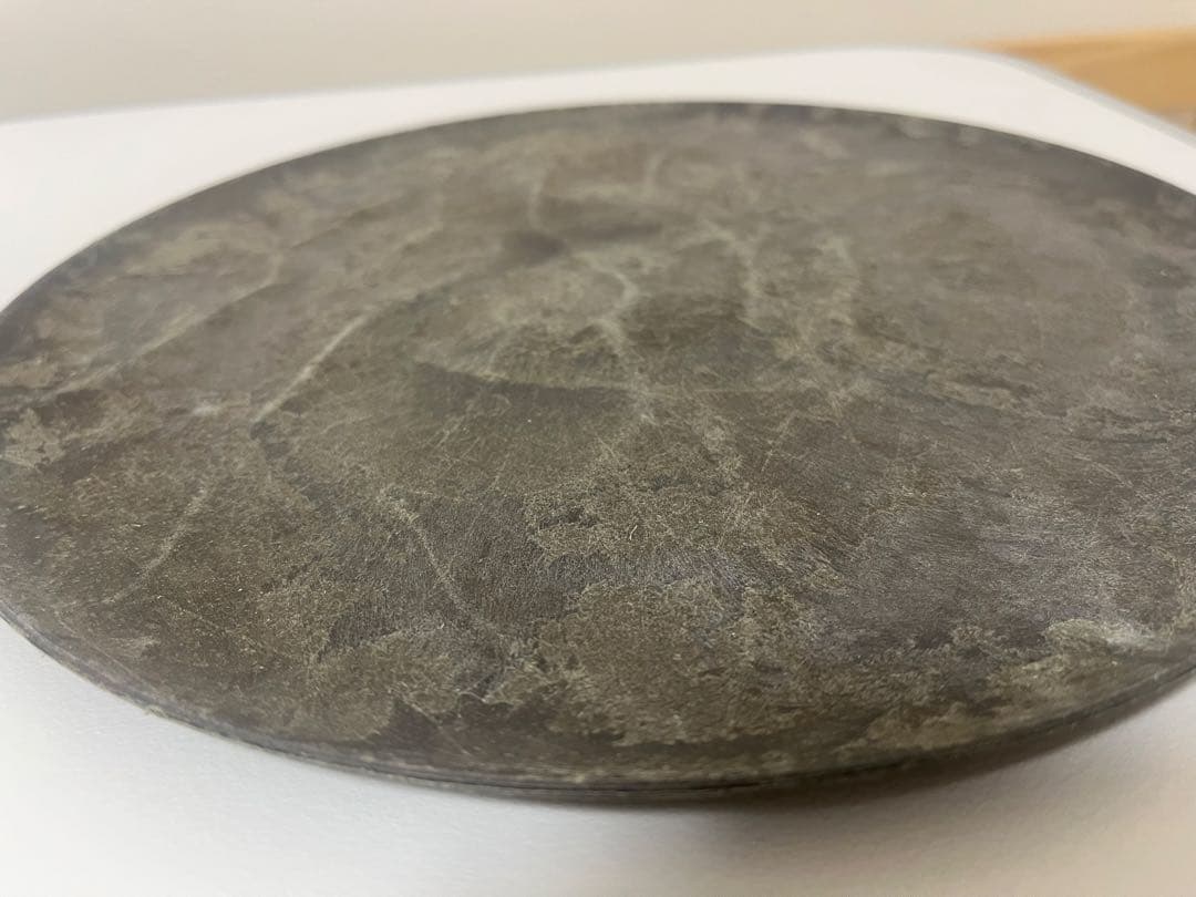 【難あり】ARAS エイラス 大皿ウェーブ 4枚セット 杉皮ブラック