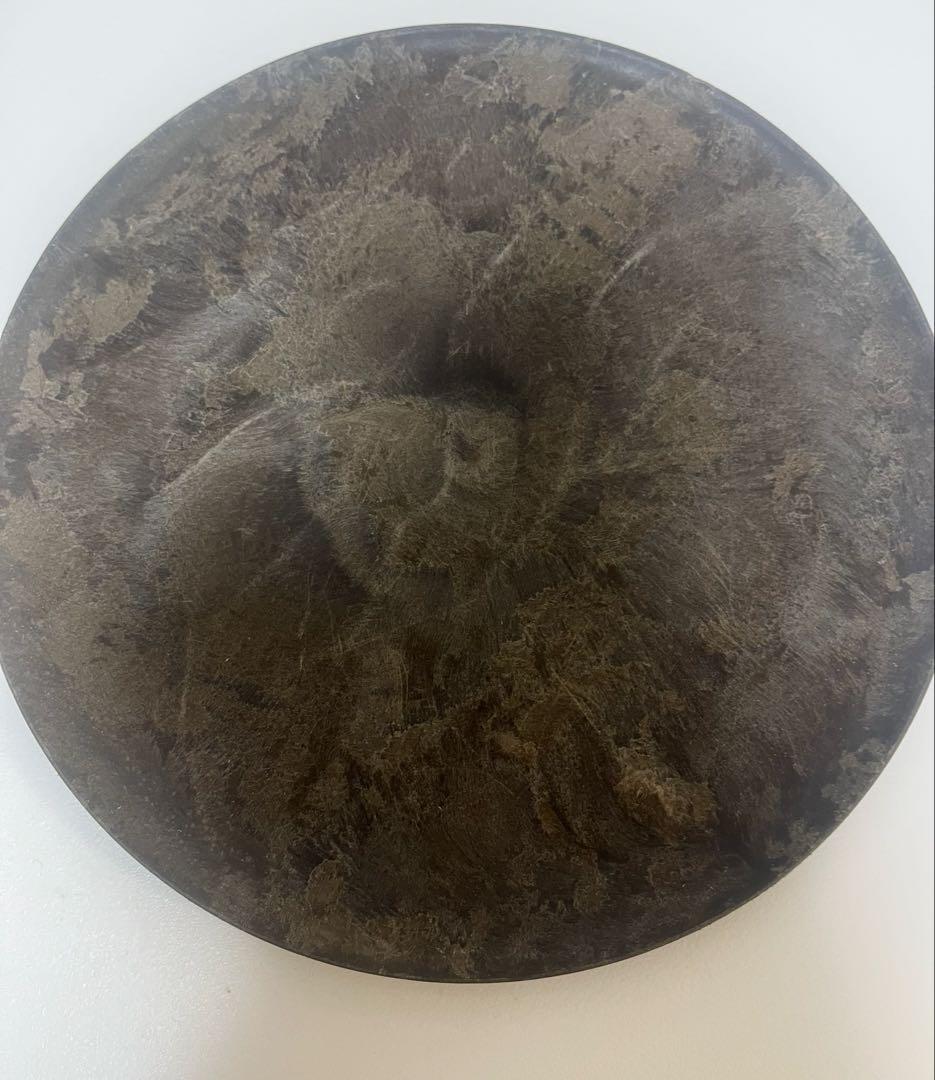 【難あり】ARAS エイラス 大皿ウェーブ 4枚セット 杉皮ブラック