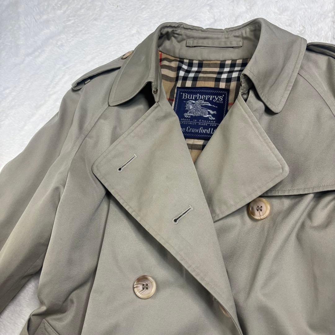 ヴィンテージ 貴重 バーバリー+レーン・クロフォード英国 トレンチコート ロング