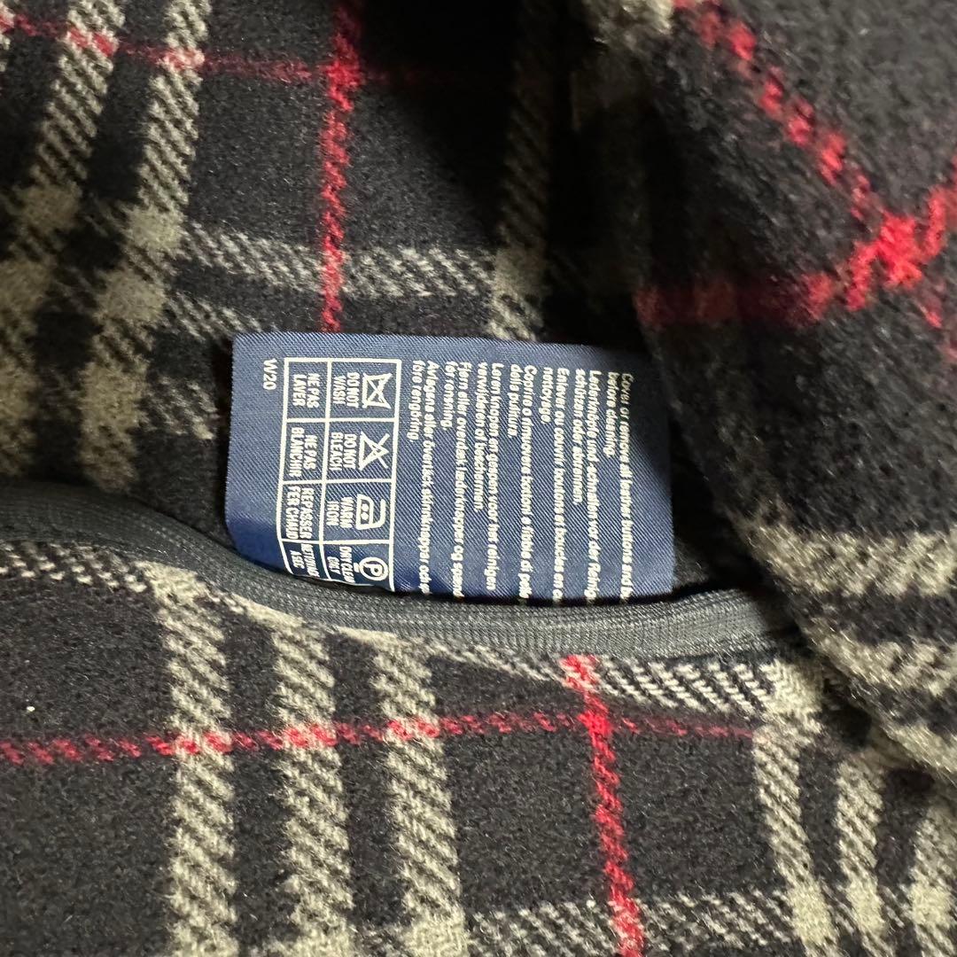 希少　Burberry ダッフルコート　ノバチェック　ネイビー　ウール