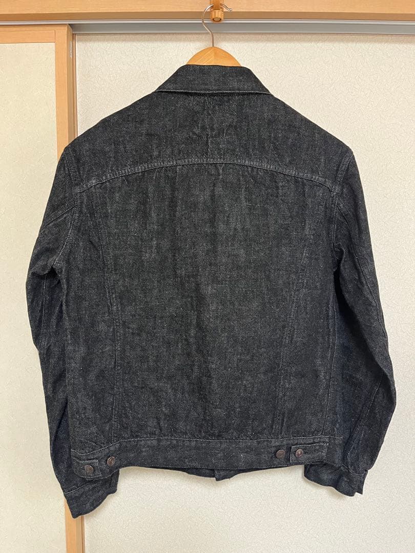 フルカウント 2101BK サイズ40 ブラックデニムジャケット サード