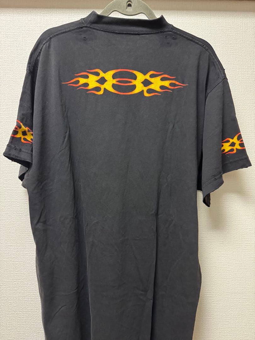 BALENCIAGA フレイムデザイン ダメージTシャツ