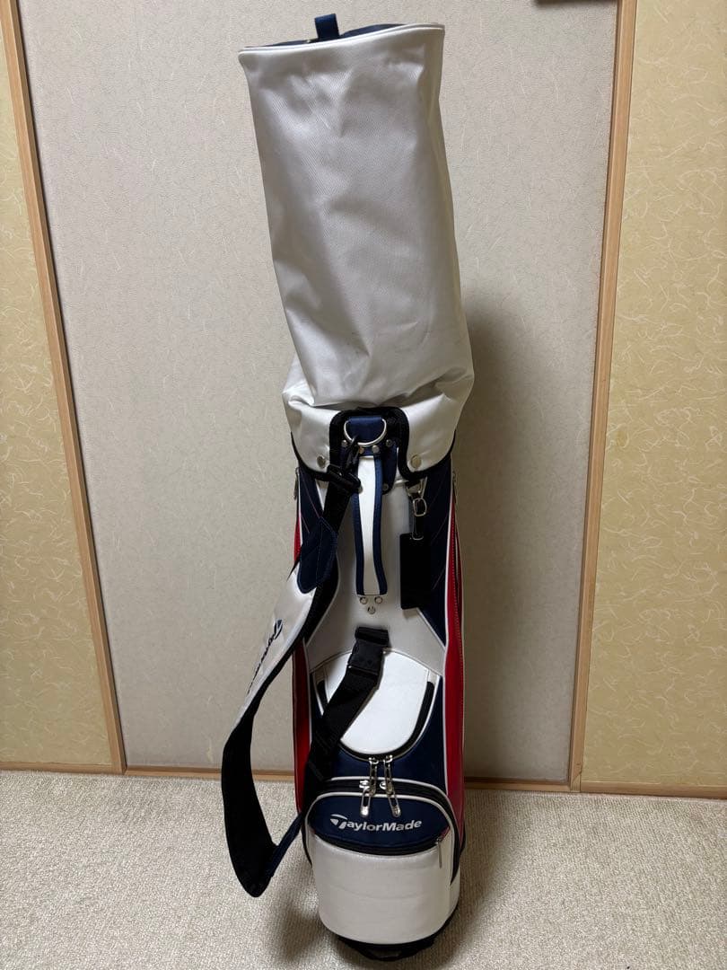 TaylorMade ゴルフ　キャディバッグ ホワイト/レッド
