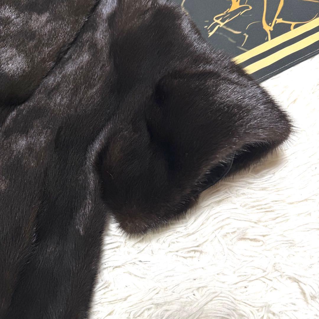 nakamura furミンク ファー ケープ ポンチョ ブラック