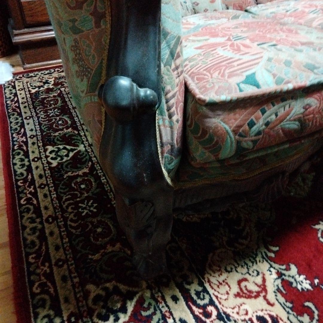 らむ　ビクトリアンスタイル 　3人掛けソファ