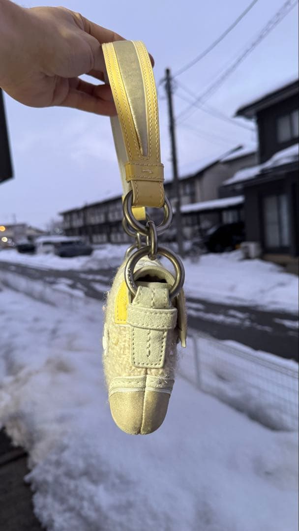 Coach Soho tweed weave baguette コーチ