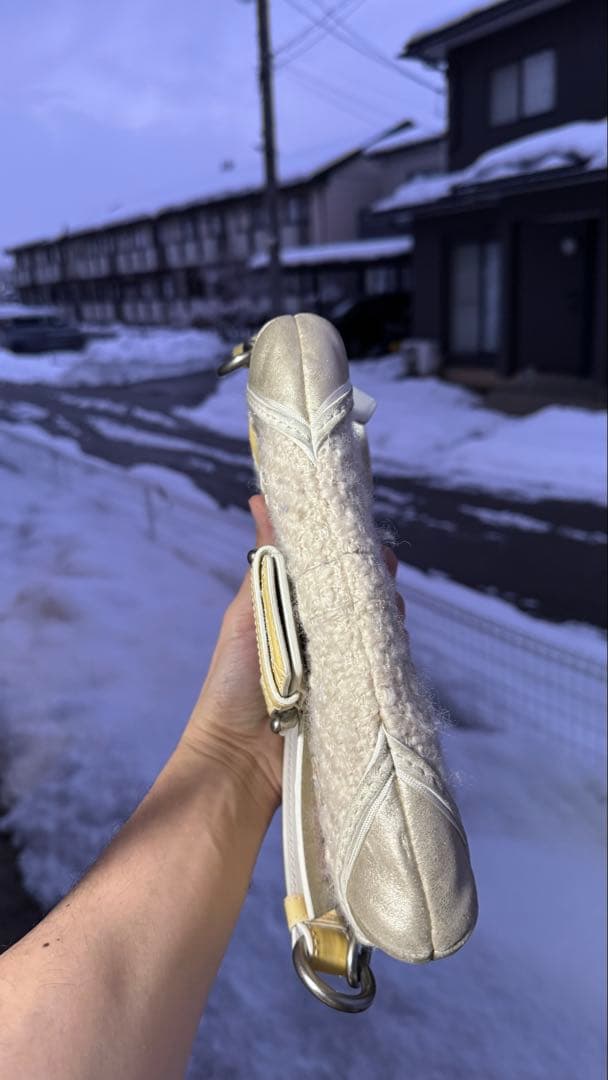 Coach Soho tweed weave baguette コーチ