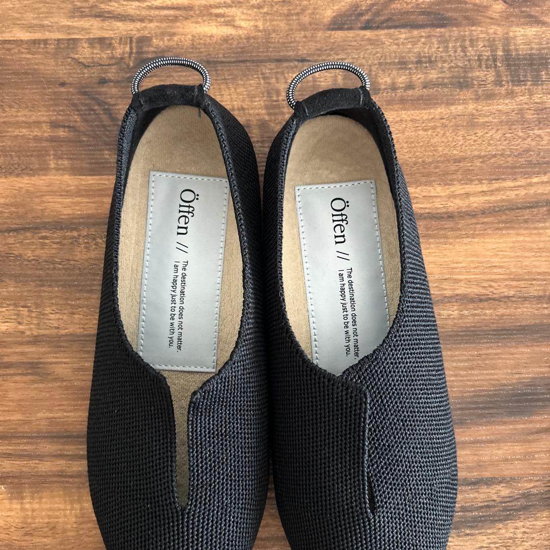 【美品】 Offen pointed-SLIT SIMP/BLACK-37