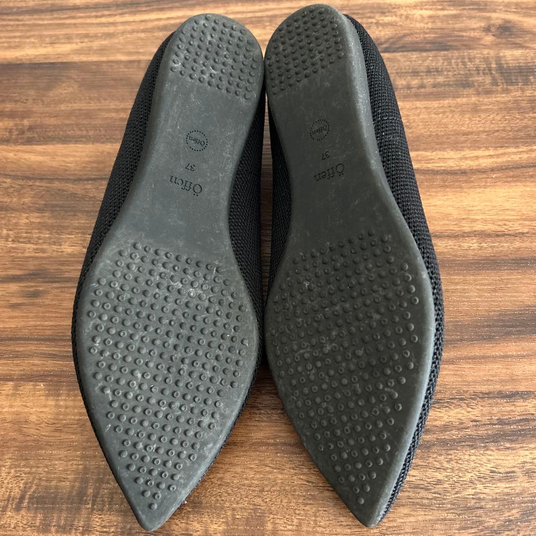 【美品】 Offen pointed-SLIT SIMP/BLACK-37