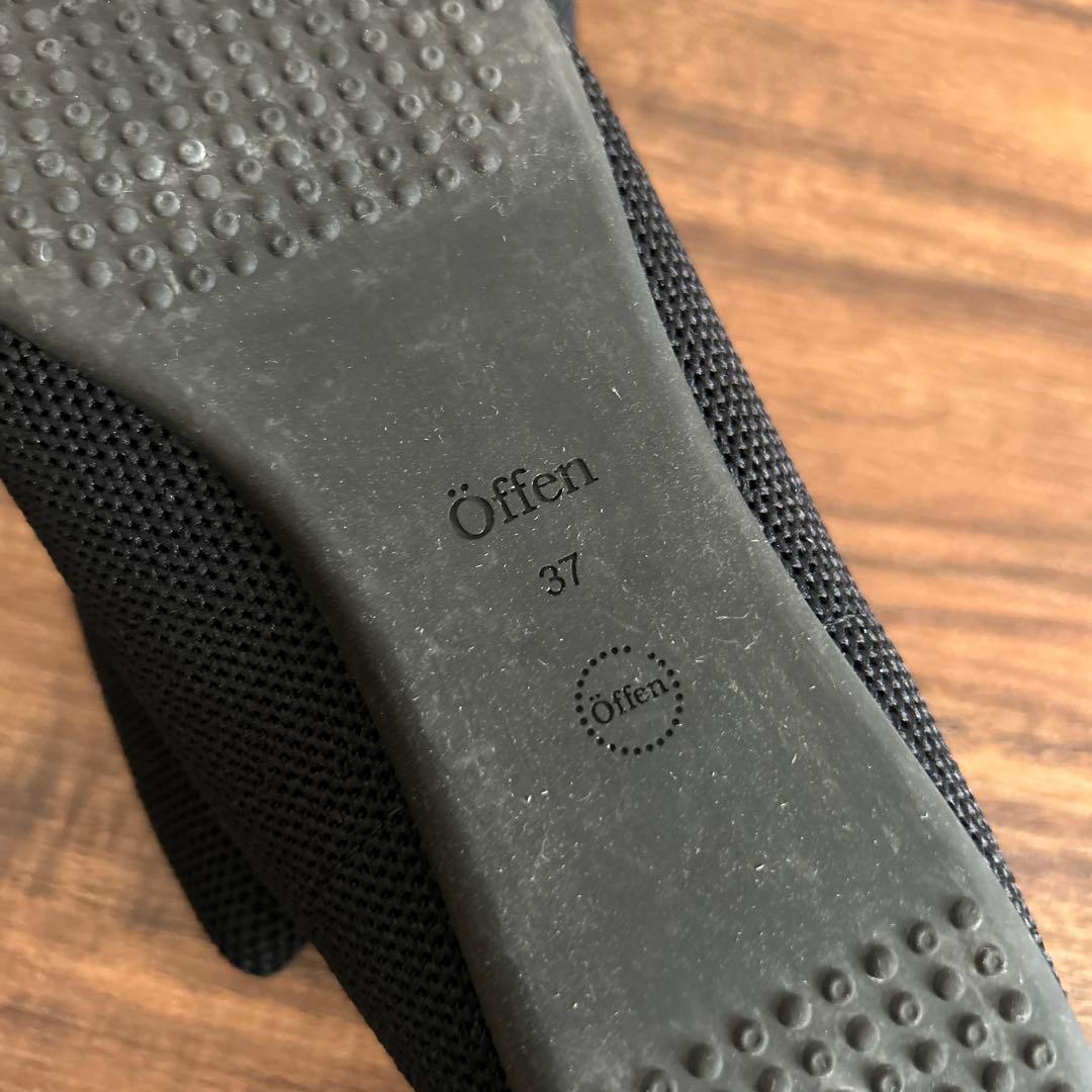 【美品】 Offen pointed-SLIT SIMP/BLACK-37