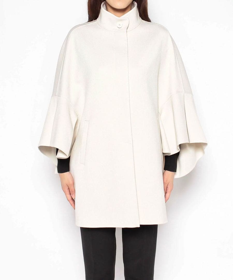 【美品】ANAYI アナイ カルゼリバーケープコート ジャケット 袖フリル