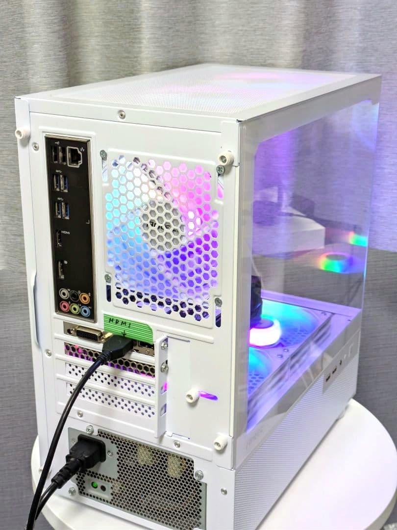 GTX1660SUPER搭載 新品白ケース RGBファン 自作ゲーミングPC