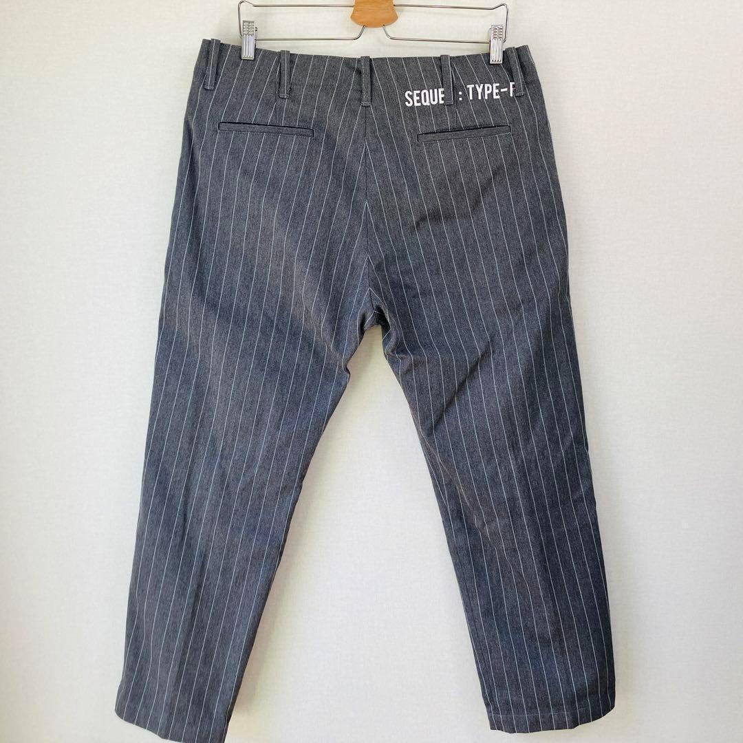 SEQUEL ストライプ テーパードパンツ L