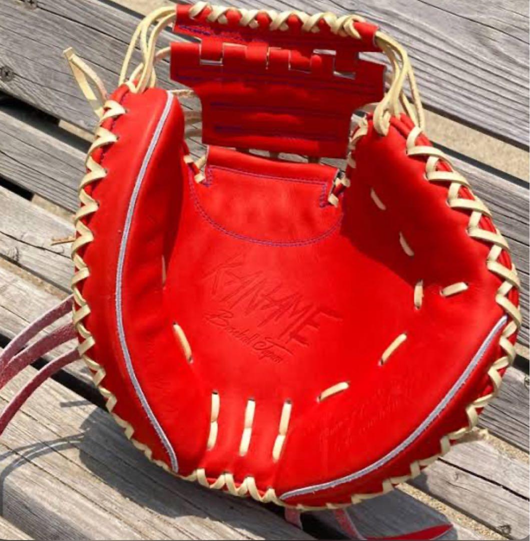 B*A様 KANAME レッド 硬式グローブ
