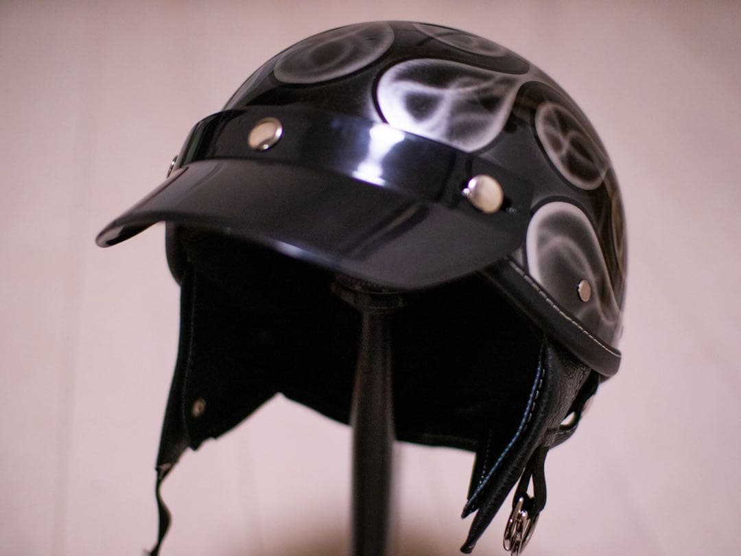 XL 新品未使用　ポリヘル　ポリス　ヘルメット バイク　黒シルバーフレア